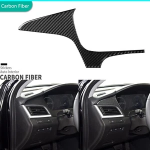Real Carbon Fiber Driver Dashboard Panel Cover Trim For Hyundai Sonata 9th 15-17 - Picture 1 of 22