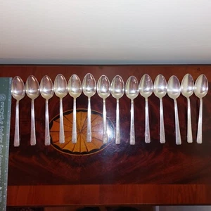 Vintage Signed Lunt "Modern Classic" 925 Sterling Silver Teaspoon 6" G Mono 25g - Picture 1 of 14