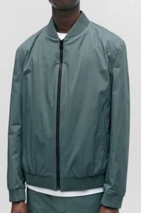 Hugo Boss Men’s Ukashi Slim Fit Bomber Jacket Stretch Organic Cotton NWT US/42R - Picture 1 of 11