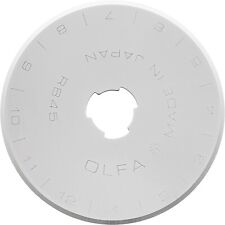 OLFA 45mm Rotary Cutter Replacement Blades, 5 Blades (RB45-5) - Tungsten Steel