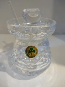 Irish Royal Limerick Hand Cut Crystal Sugar Jam Jelly Jar w/Lid Made Ireland - Picture 1 of 10