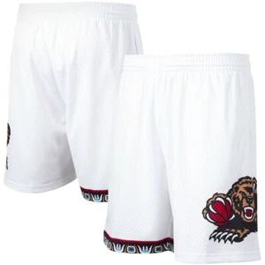 Men's Mitchell Ness Vancouver Grizzlies 1995-96 Throwback Swingman White Shorts - Picture 1 of 1