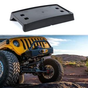 Soporte de montaje de matrícula frontal para Jeep JL Gladiator JT 2018+ negro - Imagen 1 de 6