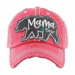 Gorra de baile "MAMA BEAR" bordada estilo vintage - Imagen 1 de 1