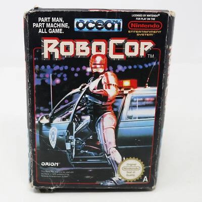 VINTAGE NINTENDO ENTERTAINMENT SYSTEM NES ROBOCOP CARTRIDGE GAME PAL A BOXED - Image 1 of 4