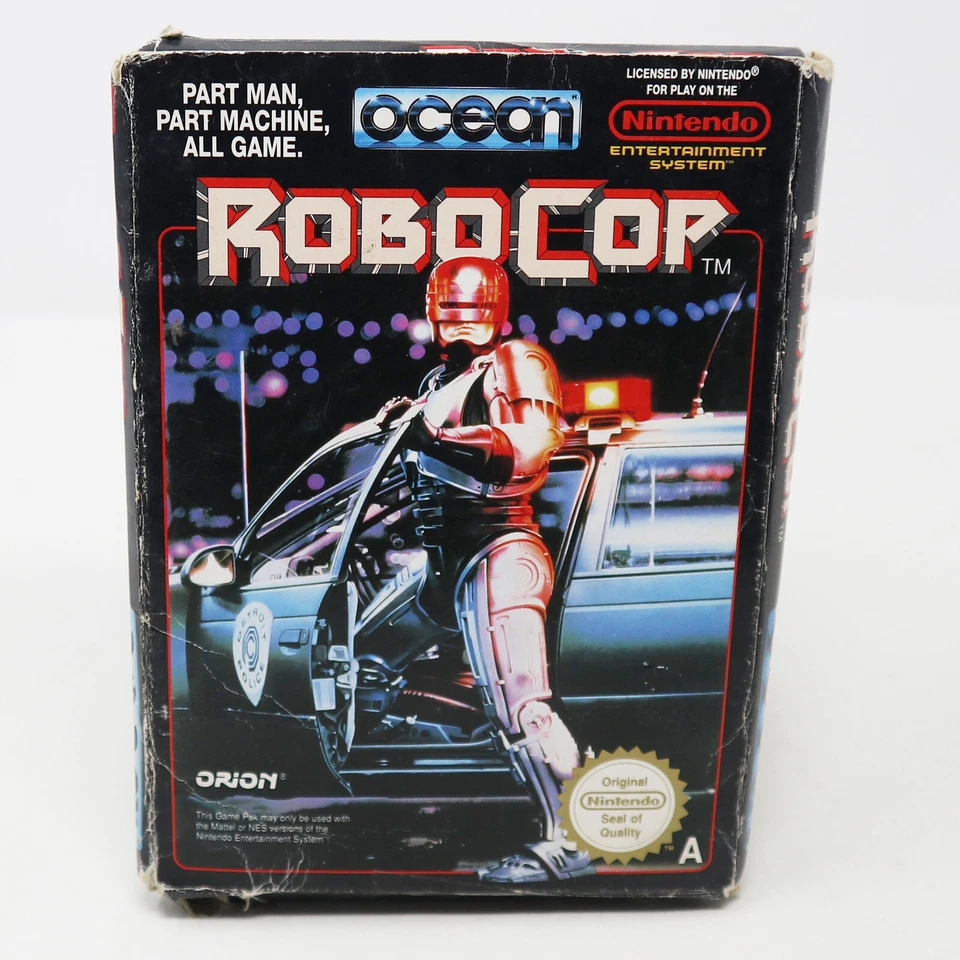 VINTAGE NINTENDO ENTERTAINMENT SYSTEM NES ROBOCOP CARTRIDGE GAME PAL A BOXED - Image 1 of 4