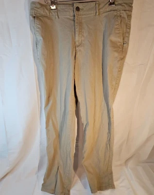 Magellan Outdoors 女式卡其色米色棕褐色裤子 12 码二手 VGC — 第 1/4 张图片