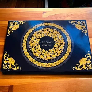 Versace Pour Homme Dylan Blue BOX ONLY Blue Gold 10.25" x 6.5" x 5" READ - Picture 1 of 4
