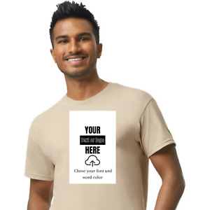 Personalized Custom T-Shirt With Your Photo Text Logo Or Design Customizable