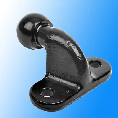 Kugelkopf Anhängerkupplung Kugelkupplung 50mm 3500kg Rechtwinklig Schwarz 2-Loch - Bild 1 von 4