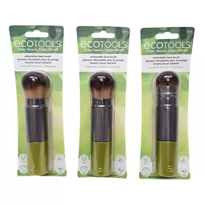 Cepillo facial retráctil EcoTools #1214 mejor con polvos + bronceadores - paquete de 3 - Imagen 1 de 9