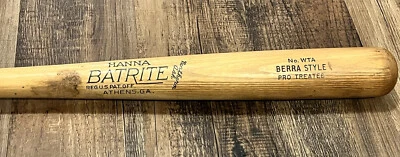 Vtg 1940s 50s Yogi Berra Hanna Batrite Berra Style Baseball Bat 34” Yankees HOF  - Image 1 of 4