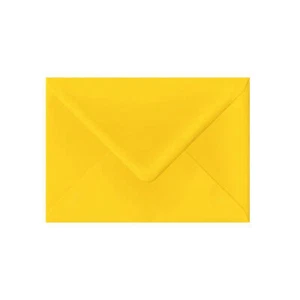 133 x 184 Mid Yellow 5x7 Inch Envelope | Gummed | 120gsm V-Flap Yellow Envelope - Picture 1 of 3