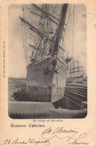 België - ANTWERPEN - Een zeilboot in een droogdok - Uitg. Nels Serie 25 N. 22 - Picture 1 of 2