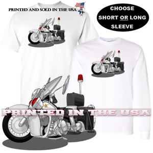 Harley Davidson Police Highway Patrol Motorcycle DigiRods / Koolart Art T Shirt 