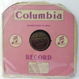 Khan Sahib Abdul Karim Khan 78 RPM 12" Shellac Record Indian Classical Hindi EX - Imagen 1 de 6