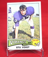 Stu Voigt TOPPS Football Card 1975 #113 NFL EX-NM 