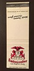 Los Angeles Ambassador Hotel/Cocoanut Grove Vintage Matchbook Cover 