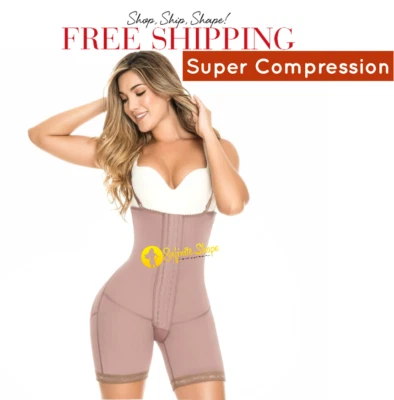 Mujer Fajas Colombianas Reductoras Fajas Post Quirúrgico Modelador Corporal Delgado Foto 1 de 3