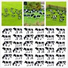 N Scale Plastic Cow Models 60Pcs Painted Cow Figures For Model Train Layouts