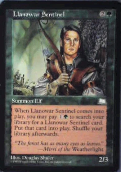 Llanowar Sentinel - Weatherlight: #134, Magic: The Gathering Lp R45 - Image 1 of 1