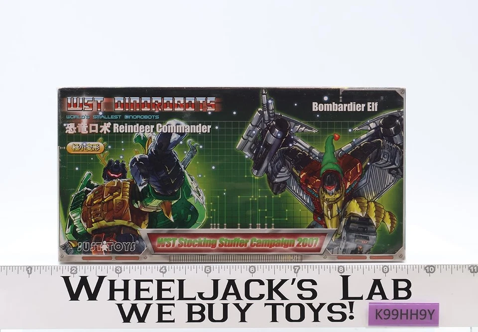 驯鹿指挥官 + 庞巴迪精灵 WST Dinorobots 2007 Just Toys 全新未拆封 — 第 1/4 张图片
