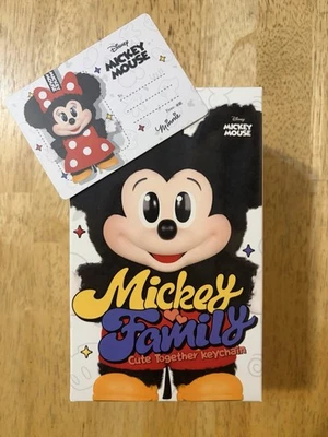 Popmart Mickey семьи милый вместе брелок серии, подлинный Минни-Маус запечатанная сумка - Изображение 1 из 4