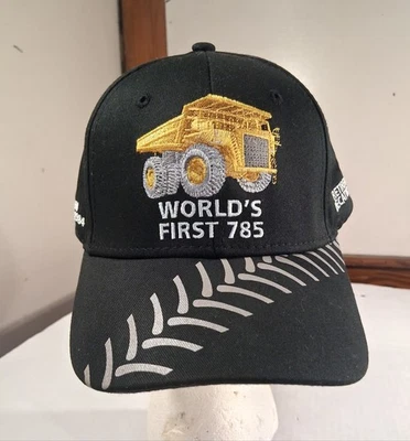 Винтажная регулируемая кепка дальнобойщика CAT First Mining Truck 785 History США редкая - Изображение 1 из 4