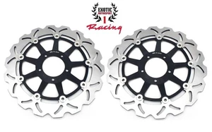 2 Front Brake Disc Rotors For Ducati Monster 1200 Monster 821 Dark ABS 2014-2024 - Picture 1 of 6