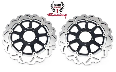 2 Front Brake Disc Rotors For Ducati Monster 1200 Monster 821 Dark ABS 2014-2024 - Image 1 of 4