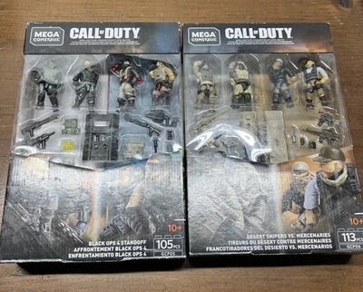 Call Of Duty Mega Construx 沙漠狙击手和黑色行动 4 个支架 批量 2 件 — 第 1/4 张图片