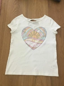 Carters Kids White Tee Shirt "Create A Better World" Size 10 Excellent Condition - Picture 1 of 5