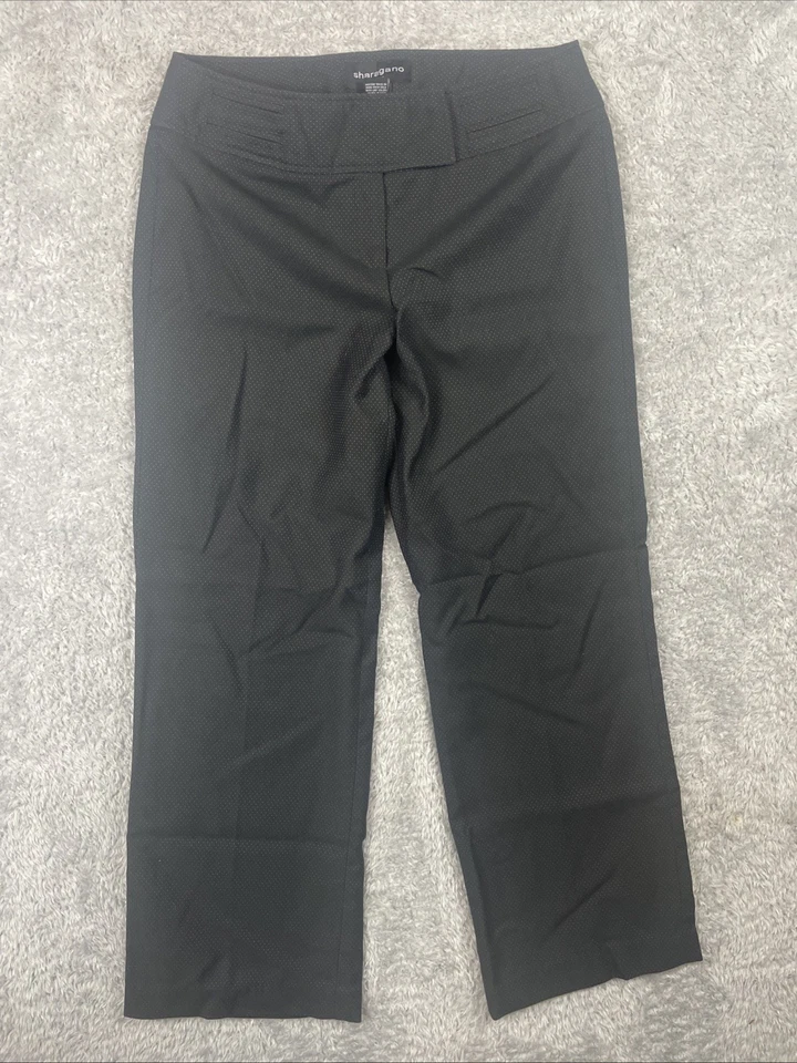 Sharagano Studio Women's Black White polka dot Pants Size 6 - Image 1 of 4