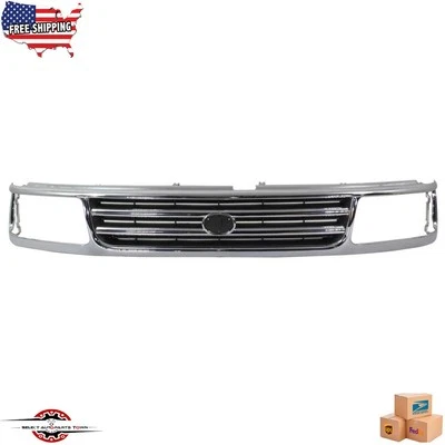 Fits 1993-1998 Toyota T100 Cab New Front Grille Chrome Shell with Black Insert Foto 1 de 4