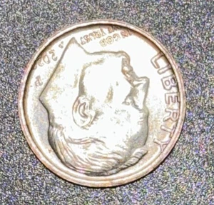 202? - Rare error Dime Coin Smooth Copper Rim Double DEEP Both Sides - Picture 1 of 5