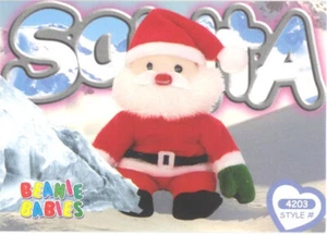 TY Beanie Babies BBOC Card Series 4 Common Santa the Santa NM/Mint - Picture 1 of 2