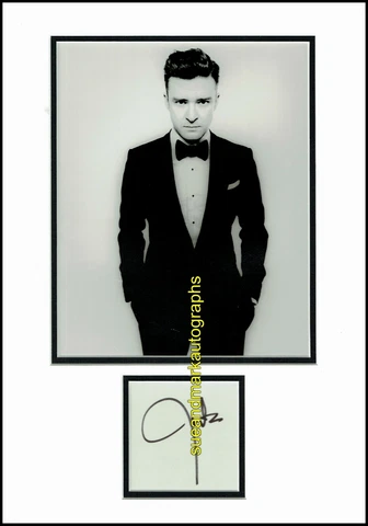 Justin Timberlake Suit & Tie Mirrors Take Back The Night TKO Autograph UACC RD96 Cover