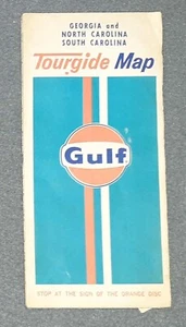 Georgia und North Carolina South Carolina Tourguide Karte Golf Tankstelle 1974 - Bild 1 von 3