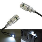 Chome White 5730-Smd Bolt-On Led License Plate Lights For Car Motorcycle Bike