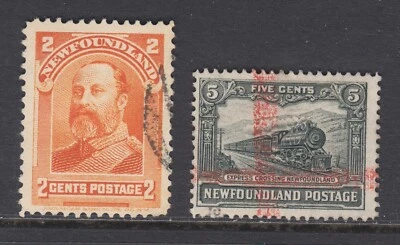 Newfoundland Sc 81, 149 used. 1897 & 1928 issues, 2 diff, sound, F-VF. - Image 1 of 2
