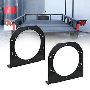 Soporte de montaje con luz trasera redonda de 4" de 2 piezas para camión bote RV - Imagen 1 de 7