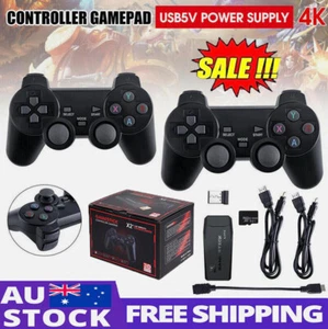 Wireless 30000+ 4K HDMI TV Video Game Stick Retro Gaming Console w/ 2 Controller - Picture 1 of 14