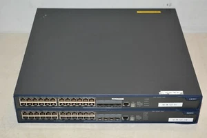 Lot 2x H3C Switch S5500-28C-PWR-SI S5500 Series (HP A5500-24G-PoE SI) #H26/H27 - Picture 1 of 4