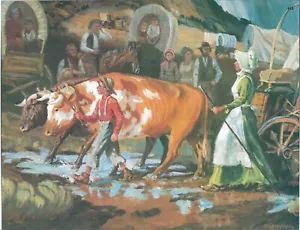 Cartel de MARY FIELDING Y JOSEPH F. SMITH CRUZANDO LAS LLANURAS 8 1/2 X 11 - Imagen 1 de 1