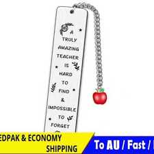 A Truly Amazing Teacher - Stainless Steel Bookmarks with Chain