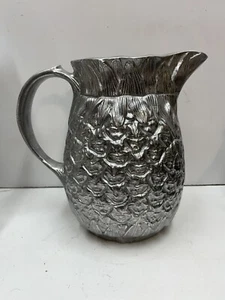 VTG Metal Wilton Armetale Handcrafted Pewter Pineapple Pitcher 8" - Picture 1 of 10