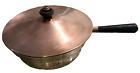 Vintage Sauce Pan With Copper Lid. 9.5" Fry Pan Cooking Pot