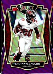 KE'SHAWN VAUGHN SELECT **PURPLE** PRIZMS RC ROOKIE /75 !! SP π₯ TAMPA BAY BUCS - Picture 1 of 2