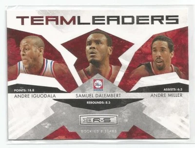 2009-10 Rookies and Stars Team Leaders Andre Iguodala Samuel Dalembert Miller - Image 1 of 2