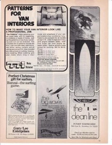 1974 Sunset Surfboards Print-Ad/ Encinitas CA - Picture 1 of 1